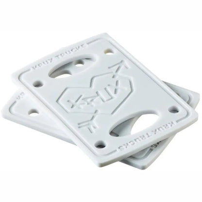 Krux Skateboard Riser Pads White - 1/8''