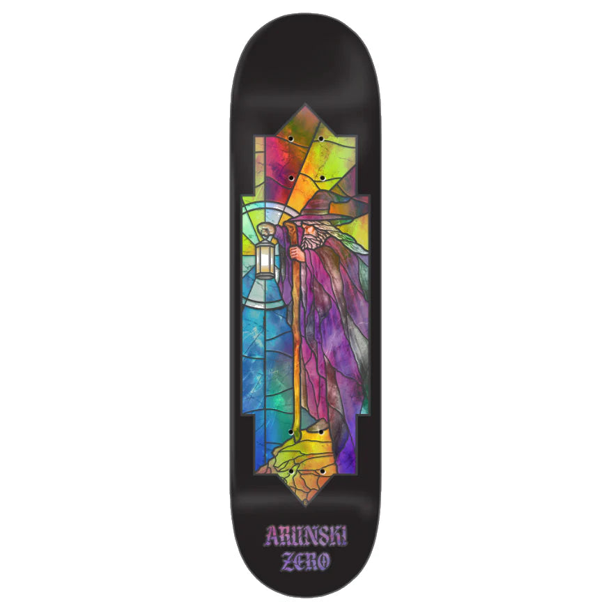 Zero Skateboard Deck Stained Glass Adam Arunski 8.5"