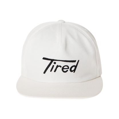 Tired Old Mobil Cap White