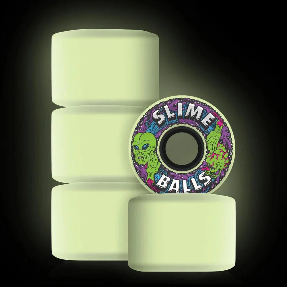 Slime Balls Skateboard Wheels Alien OG Slime GITD 78a - GITD
