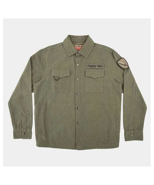 Santa Cruz x Stranger Things Crawl Utility Jacket – Army