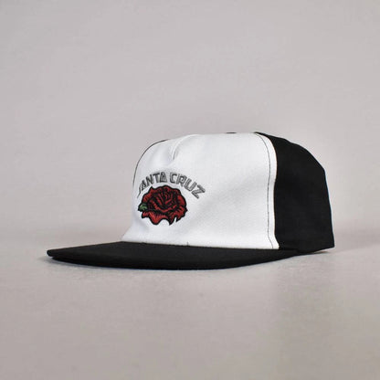 Santa Cruz Skateboards Dressen Roses Solo Snapback Cap - White/Black