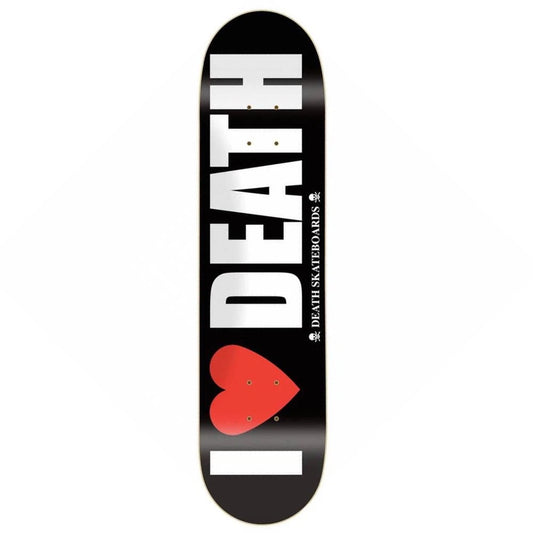 Death Skateboards I Heart Death Skateboard Deck Black 8.25"
