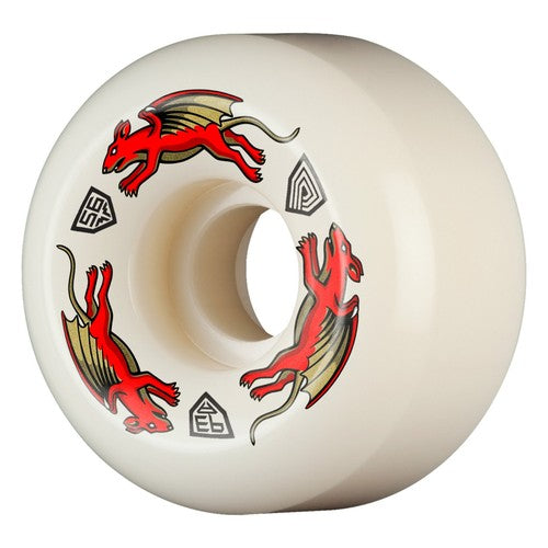 Powell Peralta - Dragon Formula Nano Rats Wheels 56mm x 36mm 93A AV6 - Off White