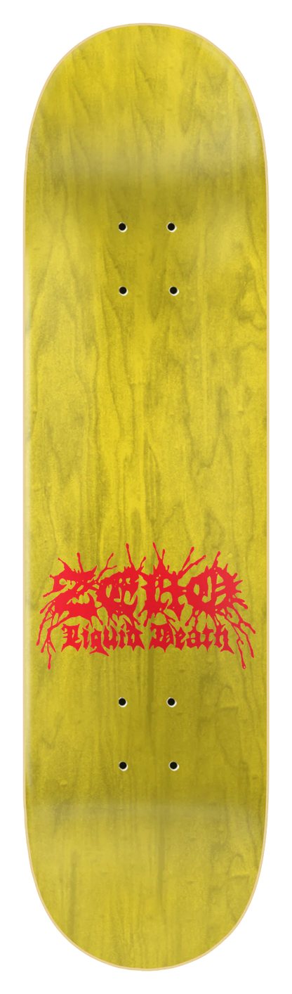 Zero x Liquid Death Skateboard Deck Adam Arunski 8.25"