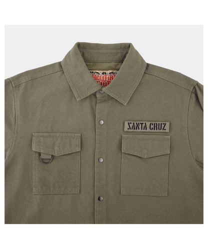 Santa Cruz x Stranger Things Crawl Utility Jacket – Army